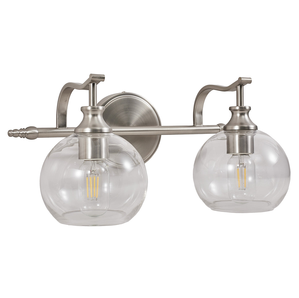 brushed nickel wall sconces