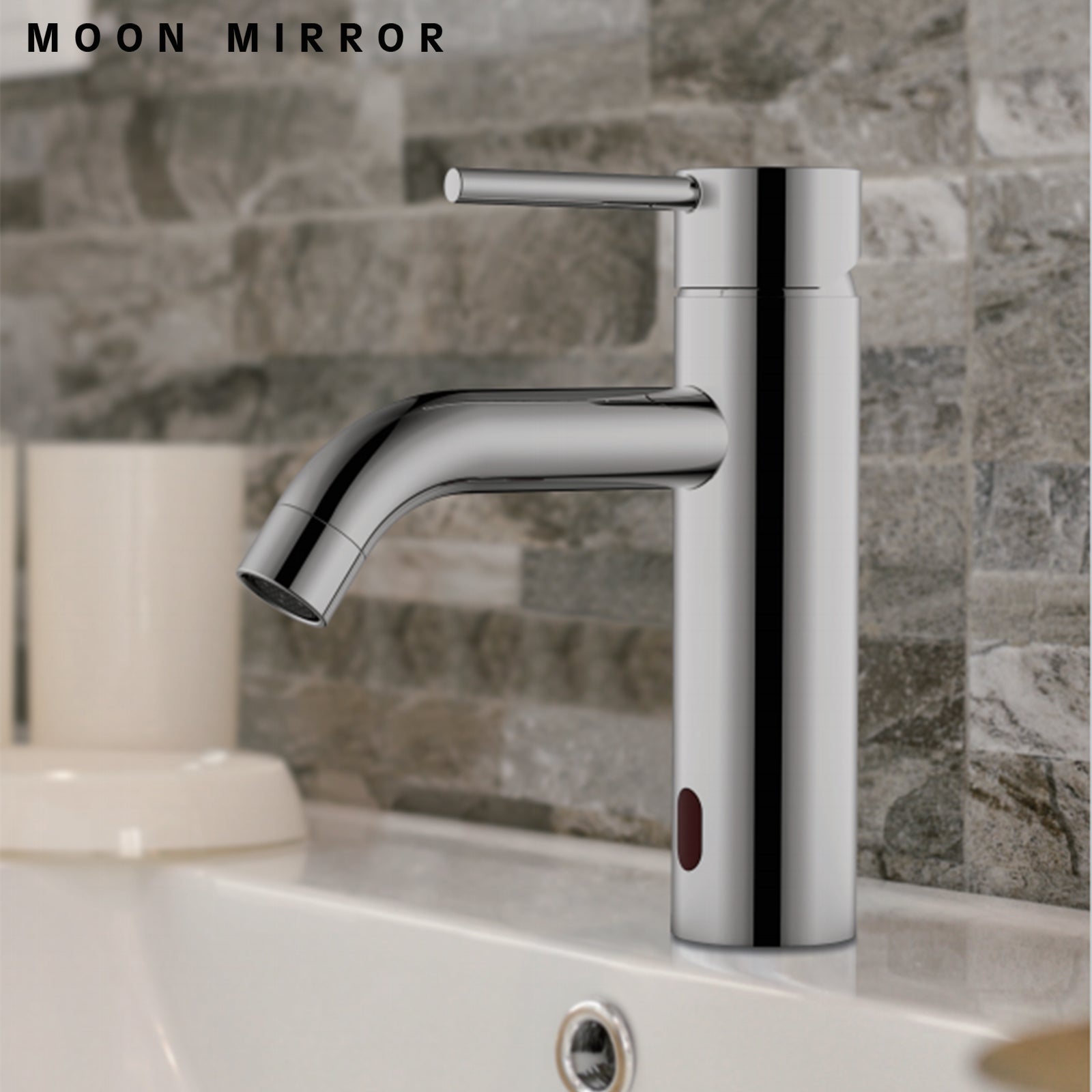 MOON MIRROR Touchless Sensor Automatic Faucets for Bathroom