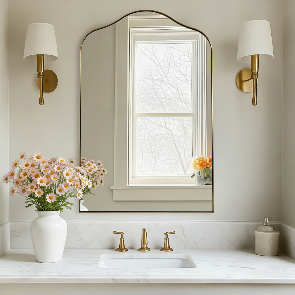 1:1比例的浴室镜产品图片