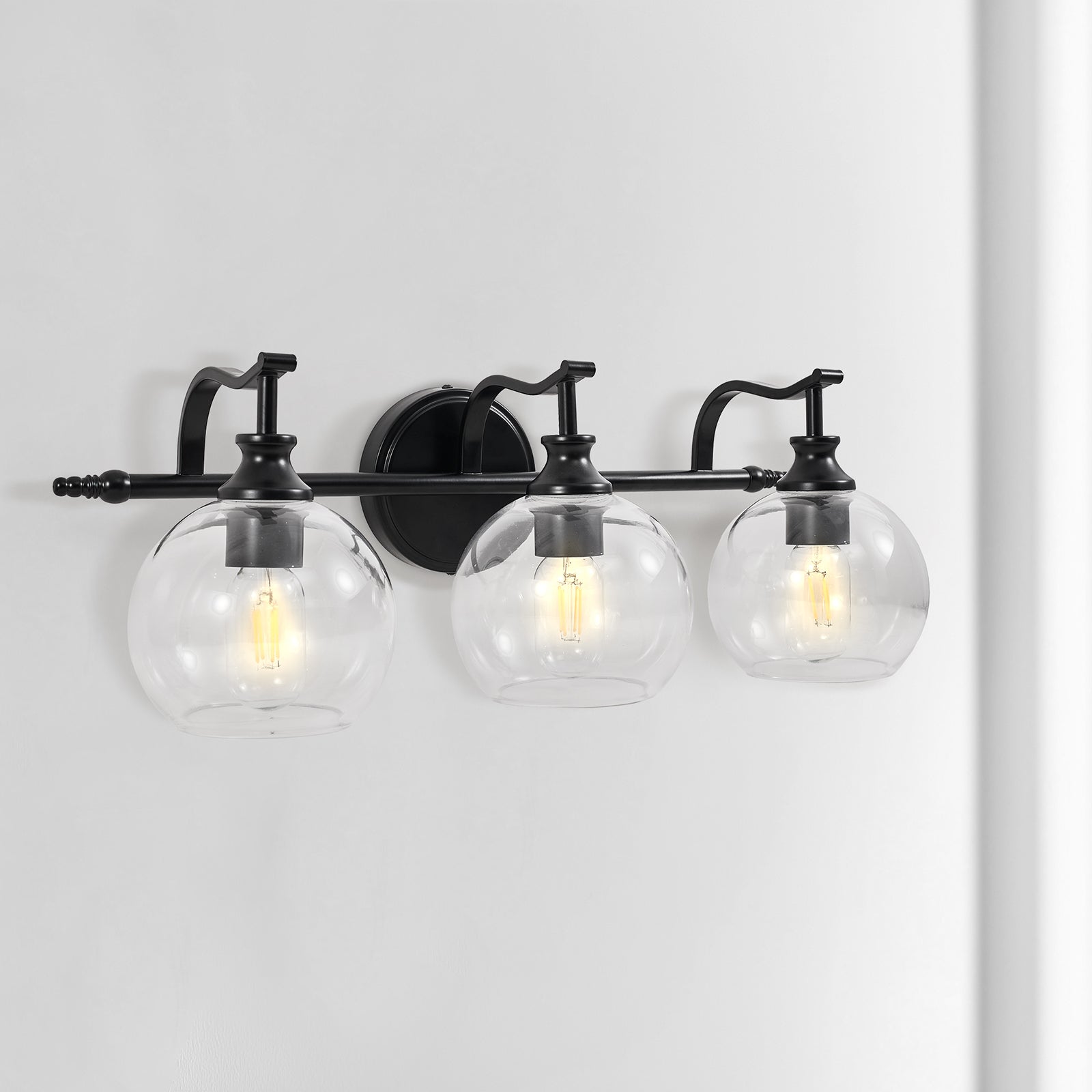 3-light wall sconces