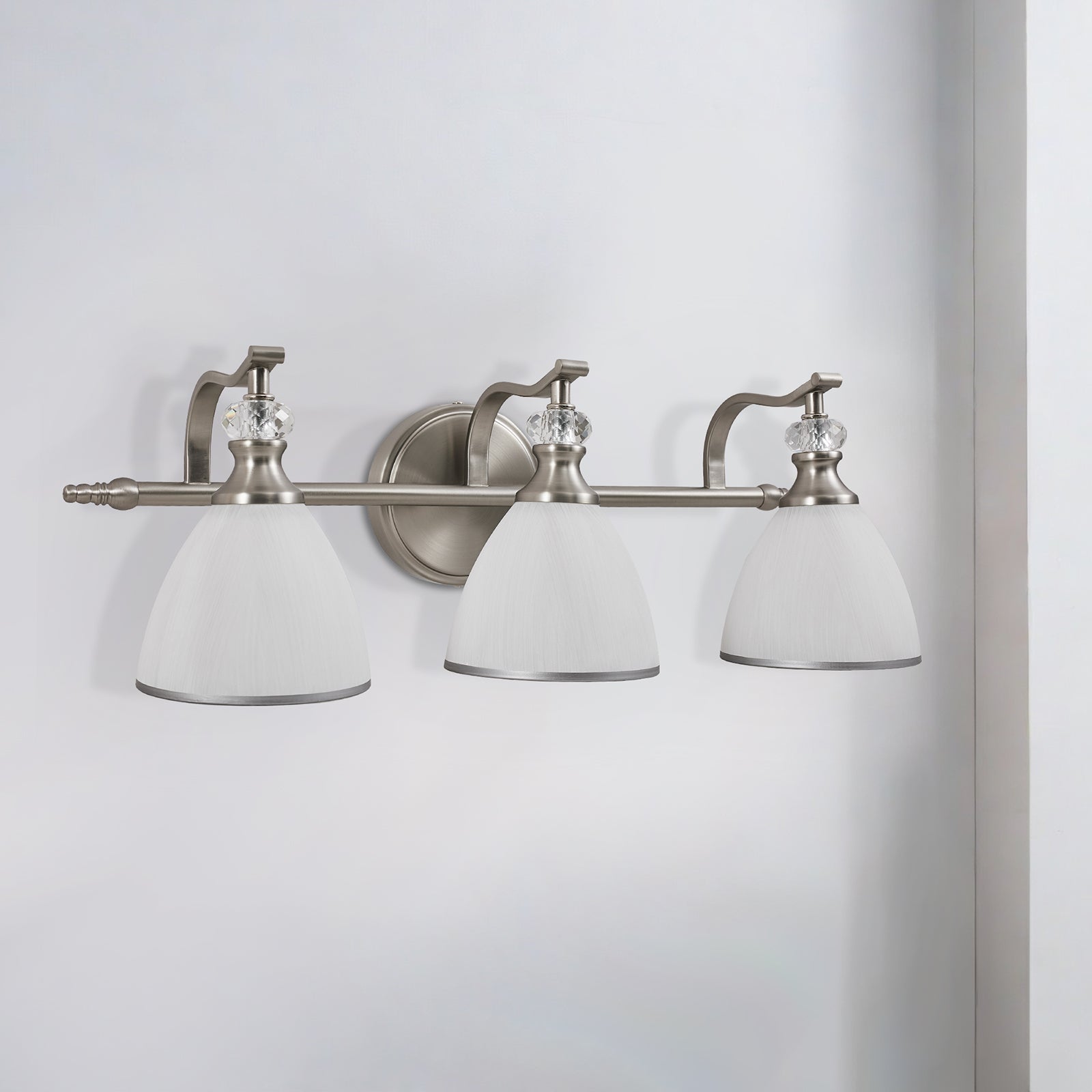 brushed nickel wall sconces