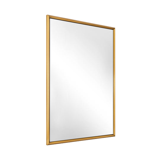 Luxury Beveled Stainless Steel Framed  Rectangular Bathroom Vanity Mirror