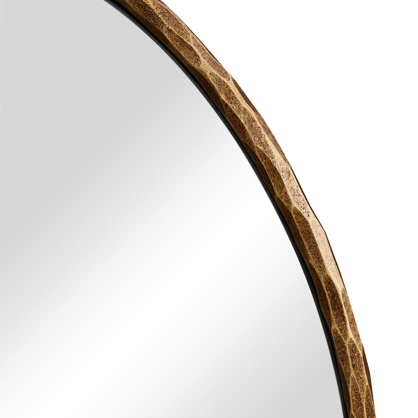 Antique Hand Hammer Forged Iron Mirror Circle Wrought Iron Mirror Round Wall Mirror