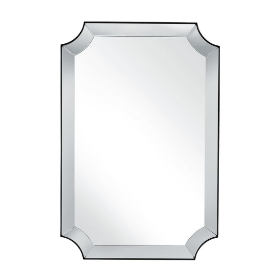 Minuette Scalloped Bathroom Decor Wall Mirrors Unique Mirrors| Stainless Steel Frame