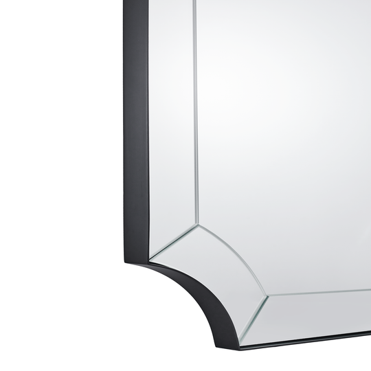 Minuette Scalloped Bathroom Decor Wall Mirrors Unique Mirrors| Stainless Steel Frame