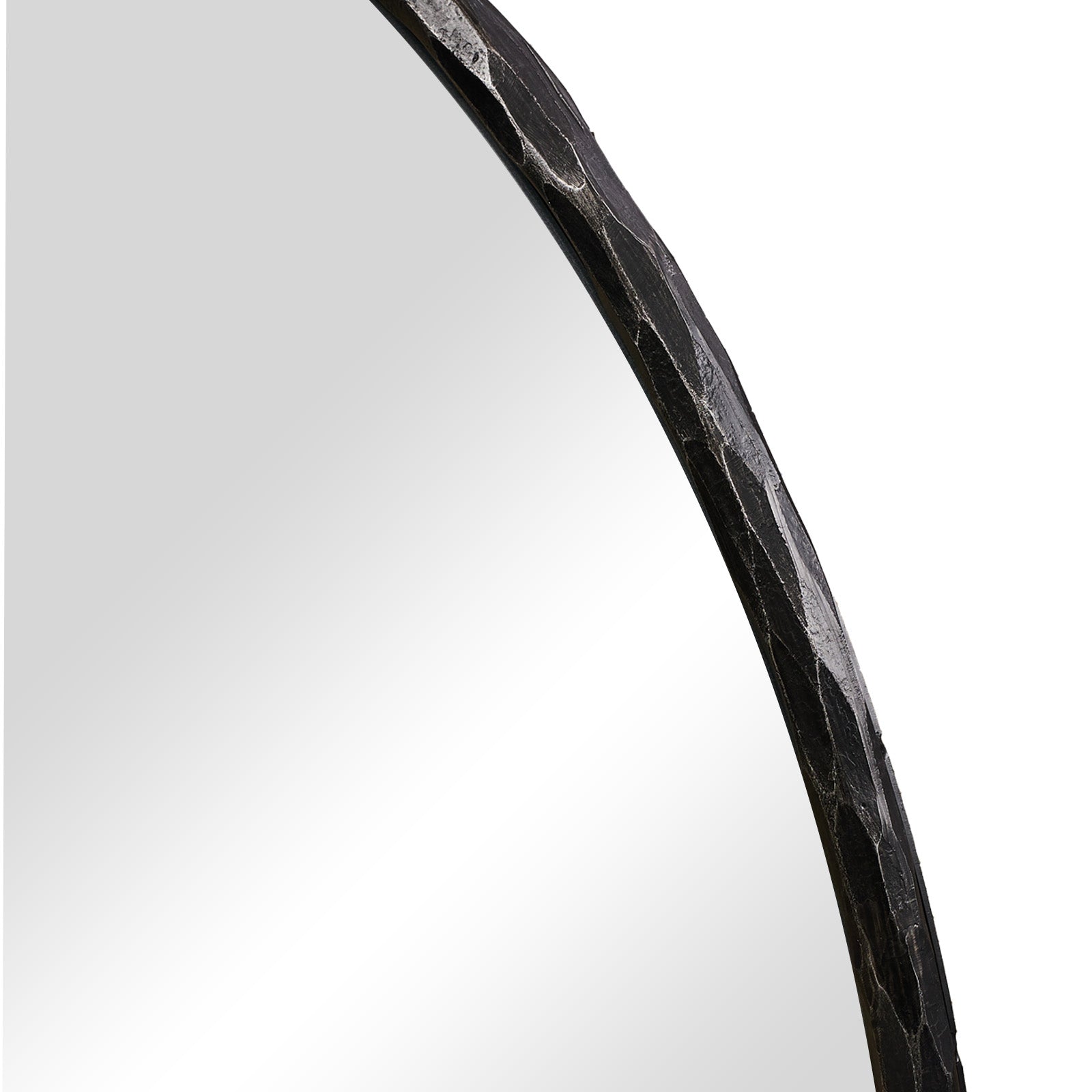 Antique Hand Hammer Forged Iron Mirror Circle Wrought Iron Mirror Round Wall Mirror