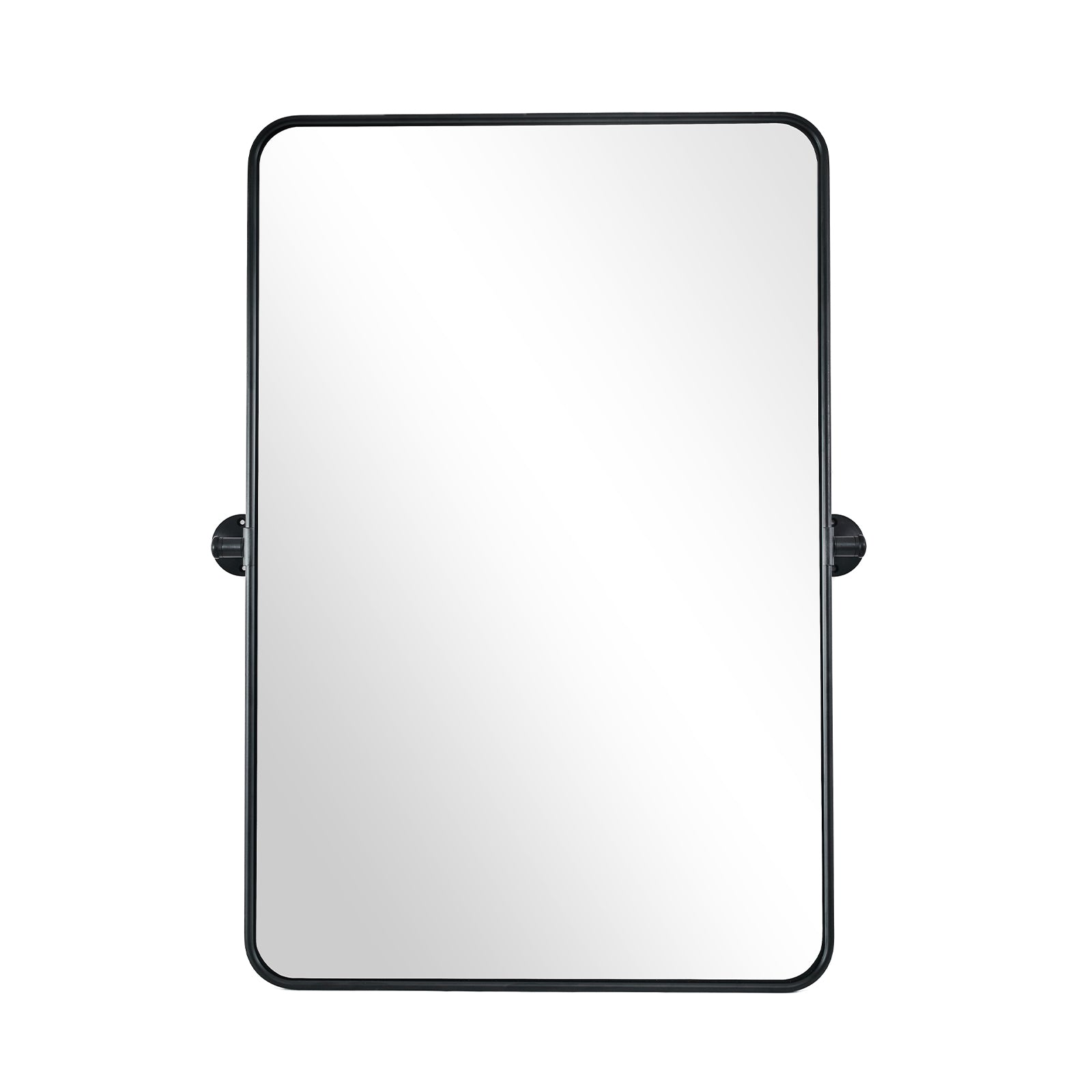 Modern Rectangle Pivot Mirror Adjustable Tilting Bathroom Mirror | Aluminum Frame