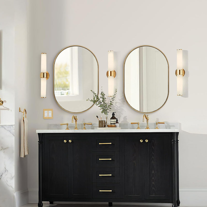 Metal Tube Framed Arched Bathroom/ Wall Mirrors