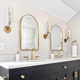 Traditional  Iron Framed Arched Bathroom/ Wall Mirrors