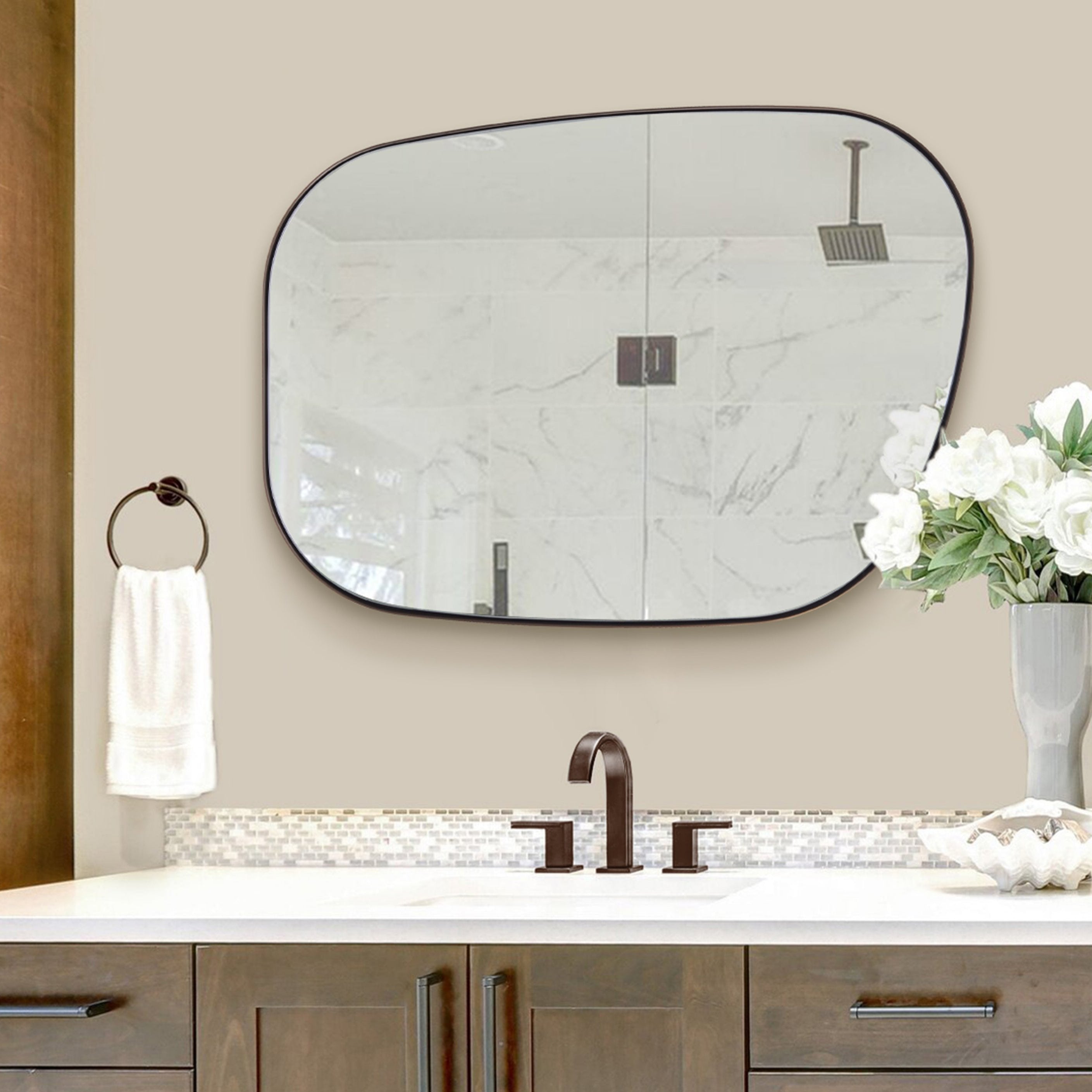 Decorative Frameless Wall discount Mirror 28 Inches Star Shaped