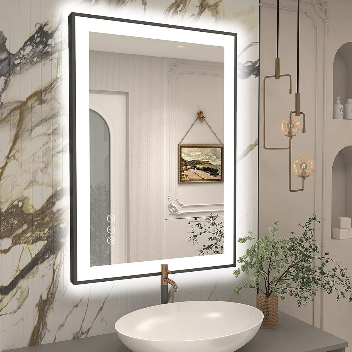 Modern LED Bathroom Mirror Collection - Energy Efficient | Moon Mirror
