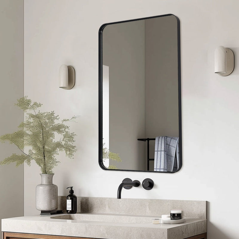 Rectangle Wall Mirrors For Bathroom - Moon Mirror