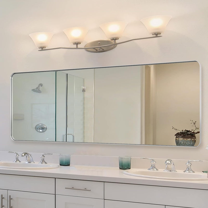 Modern & Contemporary Metal Frame Round Rectangle Mirrors  Bathroom/Vanity Mirrors