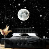 LED Moon Mirror - Aesthetic Mirror Decor with Lunar Illumination Moon Wall Lamp
