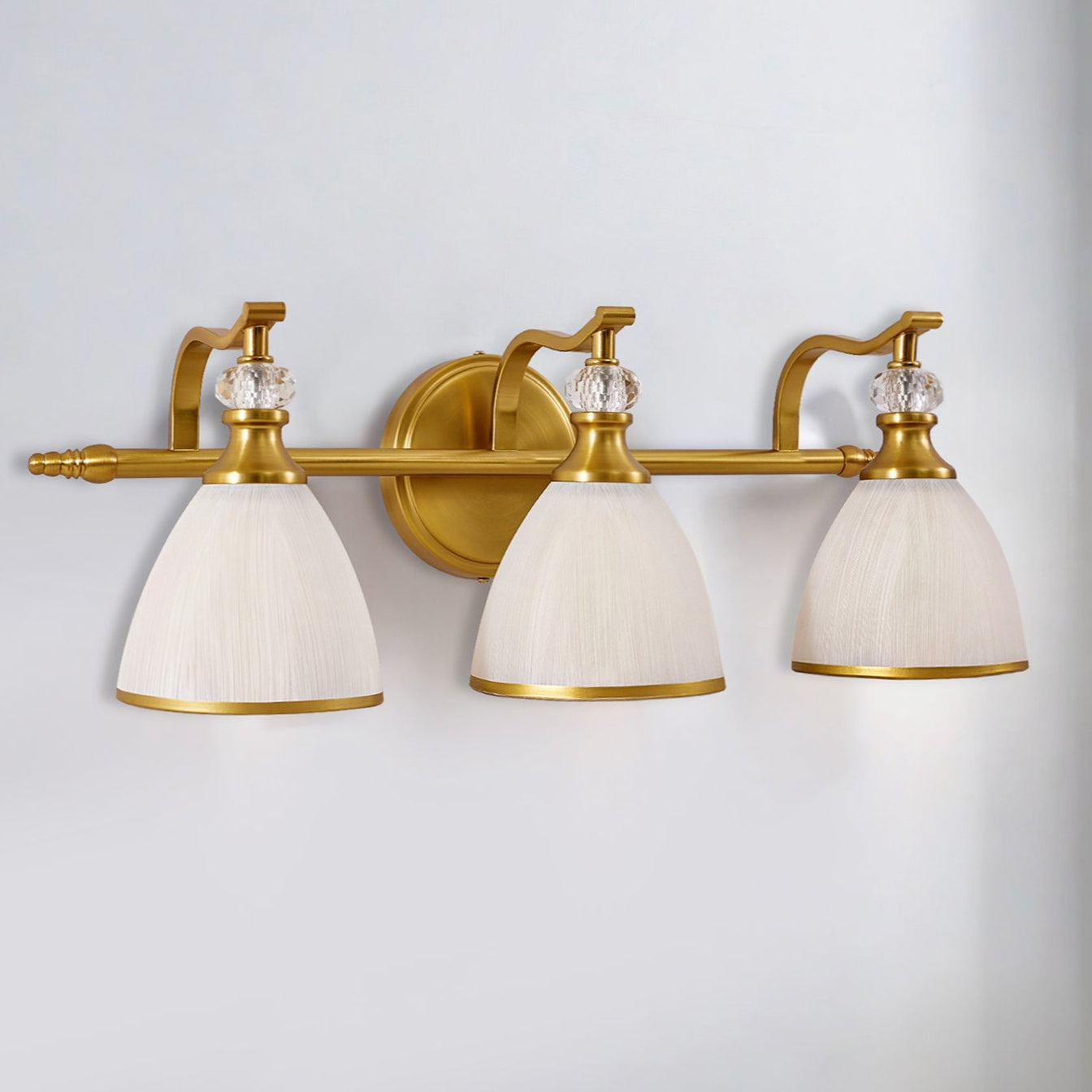 3-light wall sconces