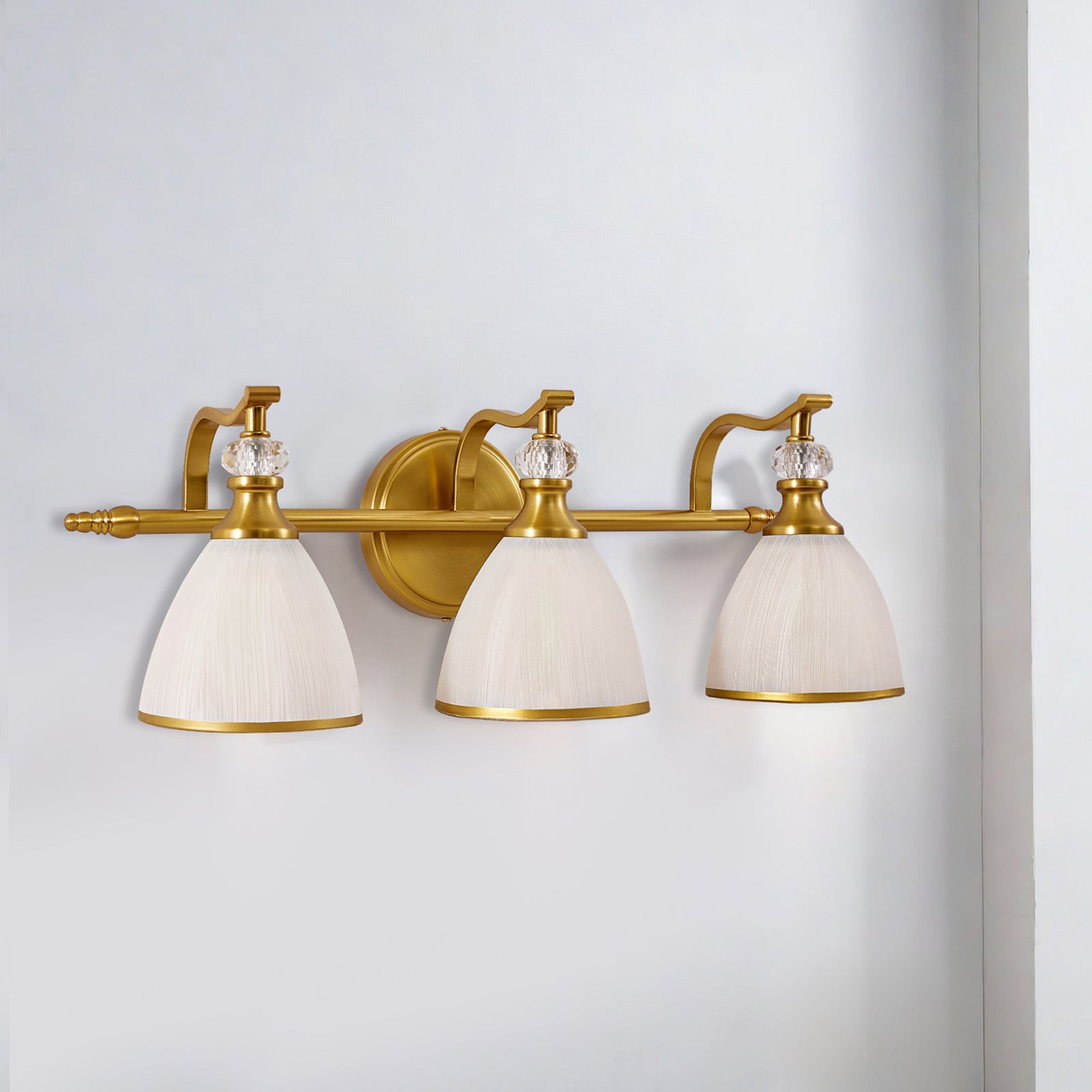 3-light wall sconces