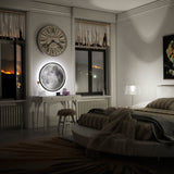 LED Moon Mirror - Aesthetic Mirror Decor with Lunar Illumination Moon Wall Lamp
