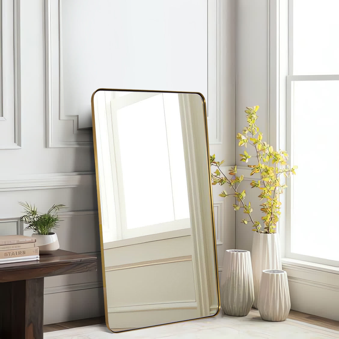ANDY STAR® Full Length Mirror  Full Body  Long Mirror  Wall-mounted/Leaning Mirror
