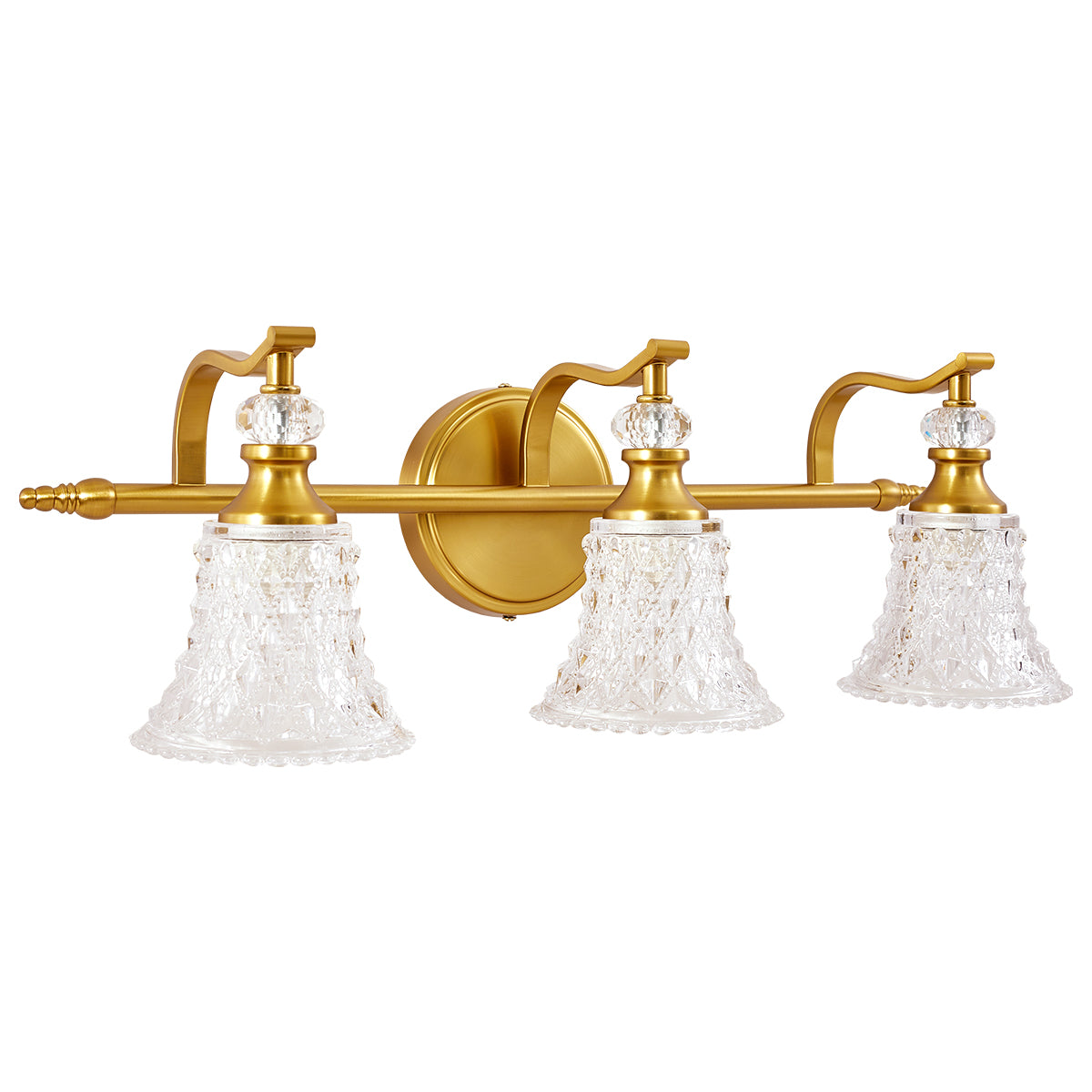 Luxury Gold Crystal Wall Sconces for Bathroom, Bedroom,Living Room