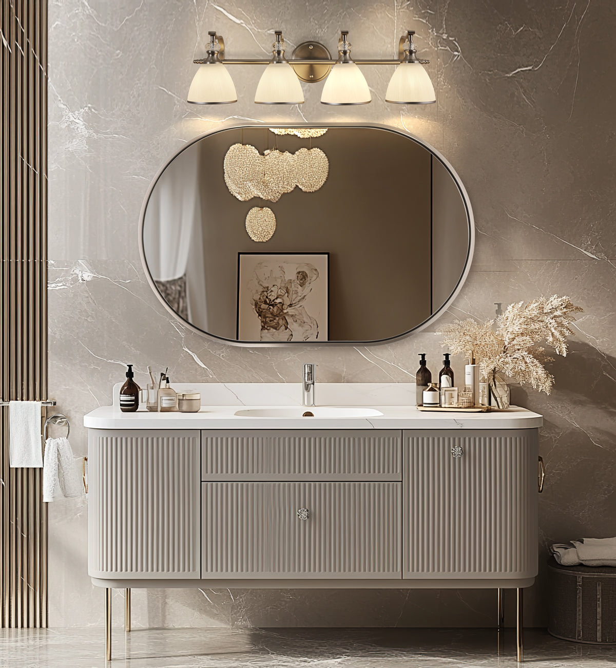 brushed nickel bathroom vanity light