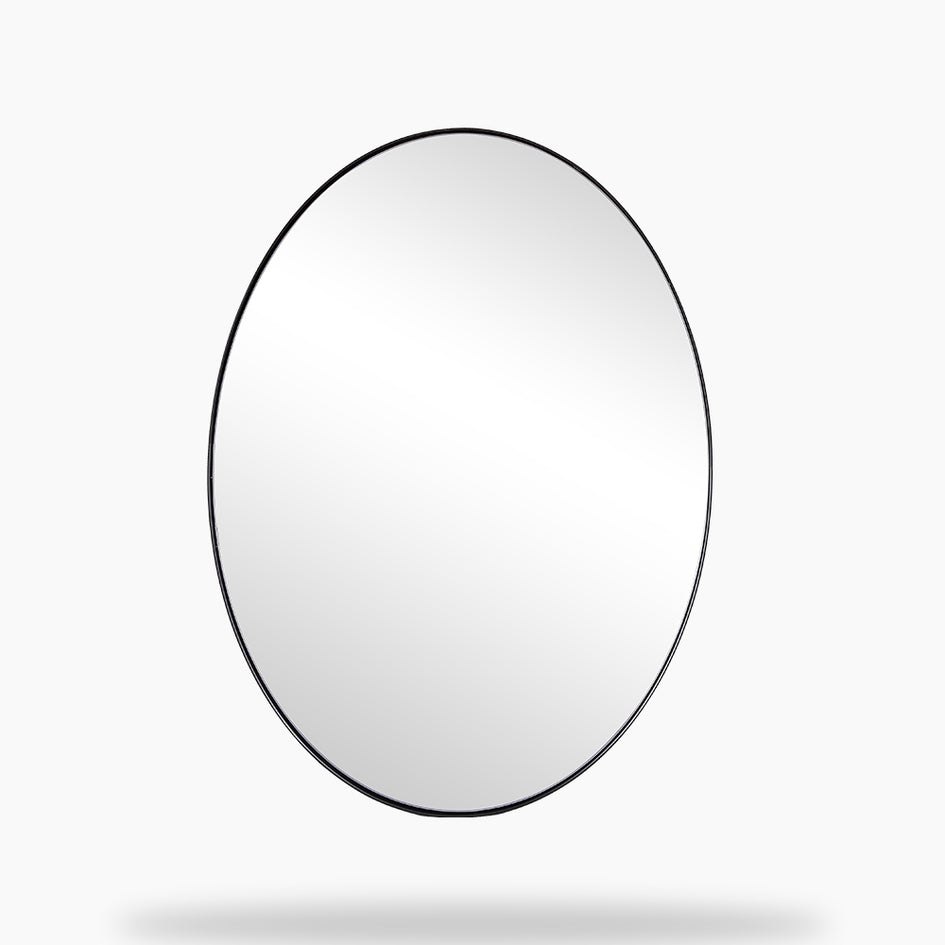 MoonMirror® Concave Top Rectangle Scalloped Bathroom Wall Mirror