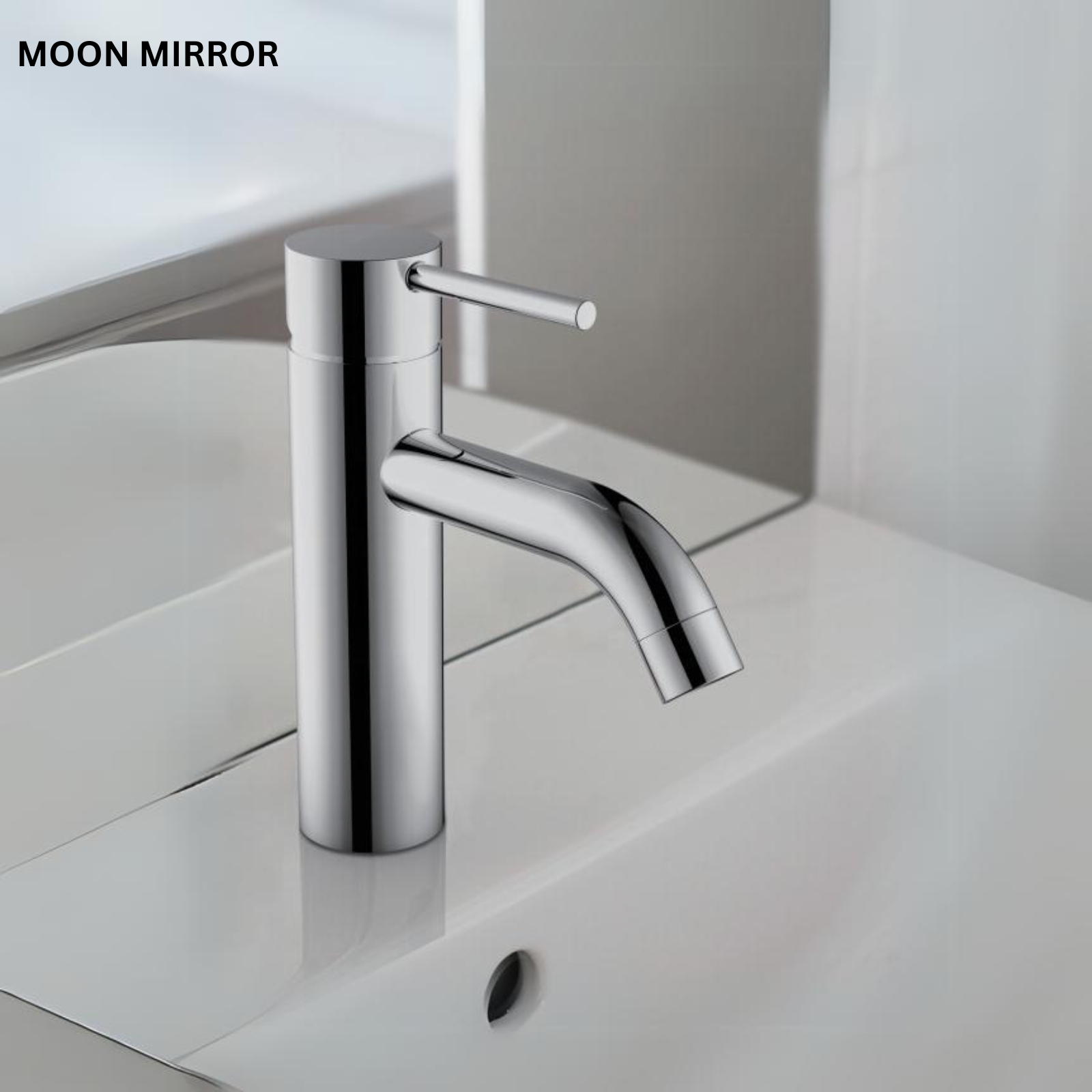 MOON MIRROR Single Handle Bahthroom Sink Faucet