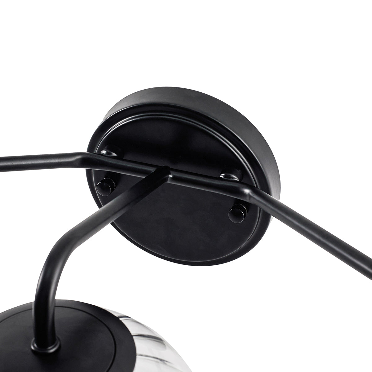 Contemporary Pumpkin Clear Glass Shades Bathroom Wall Sconce