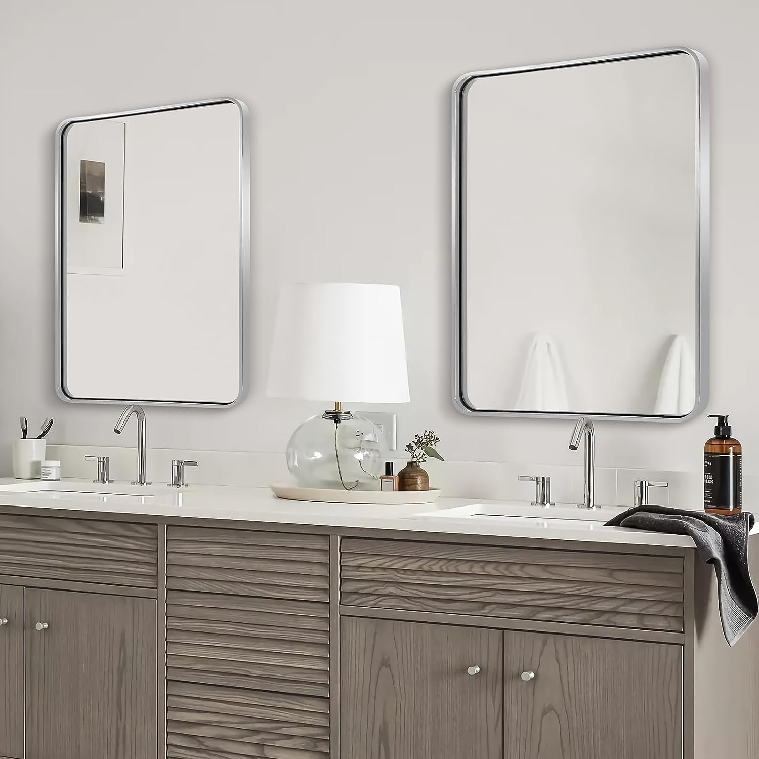 Antique Iron Framed Rectangular Mirrors for Bathroom/ Vanity