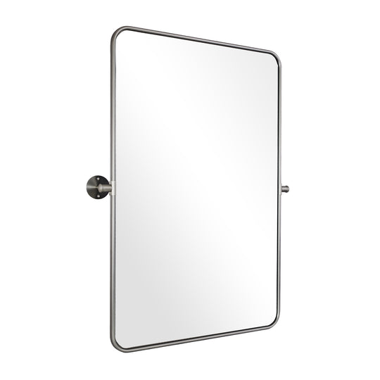 Modern Rectangle Pivot Mirror Adjustable Tilting Bathroom Mirror
