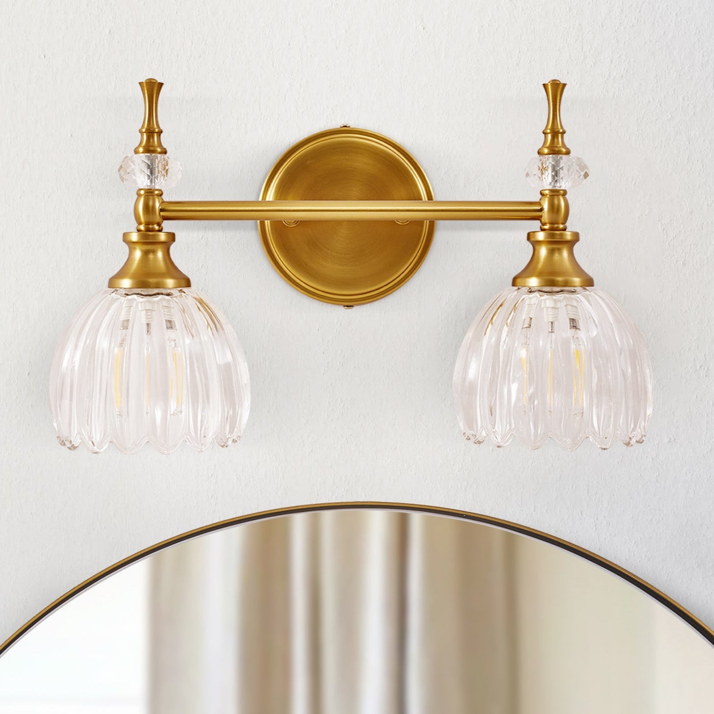 2-light wall sconces