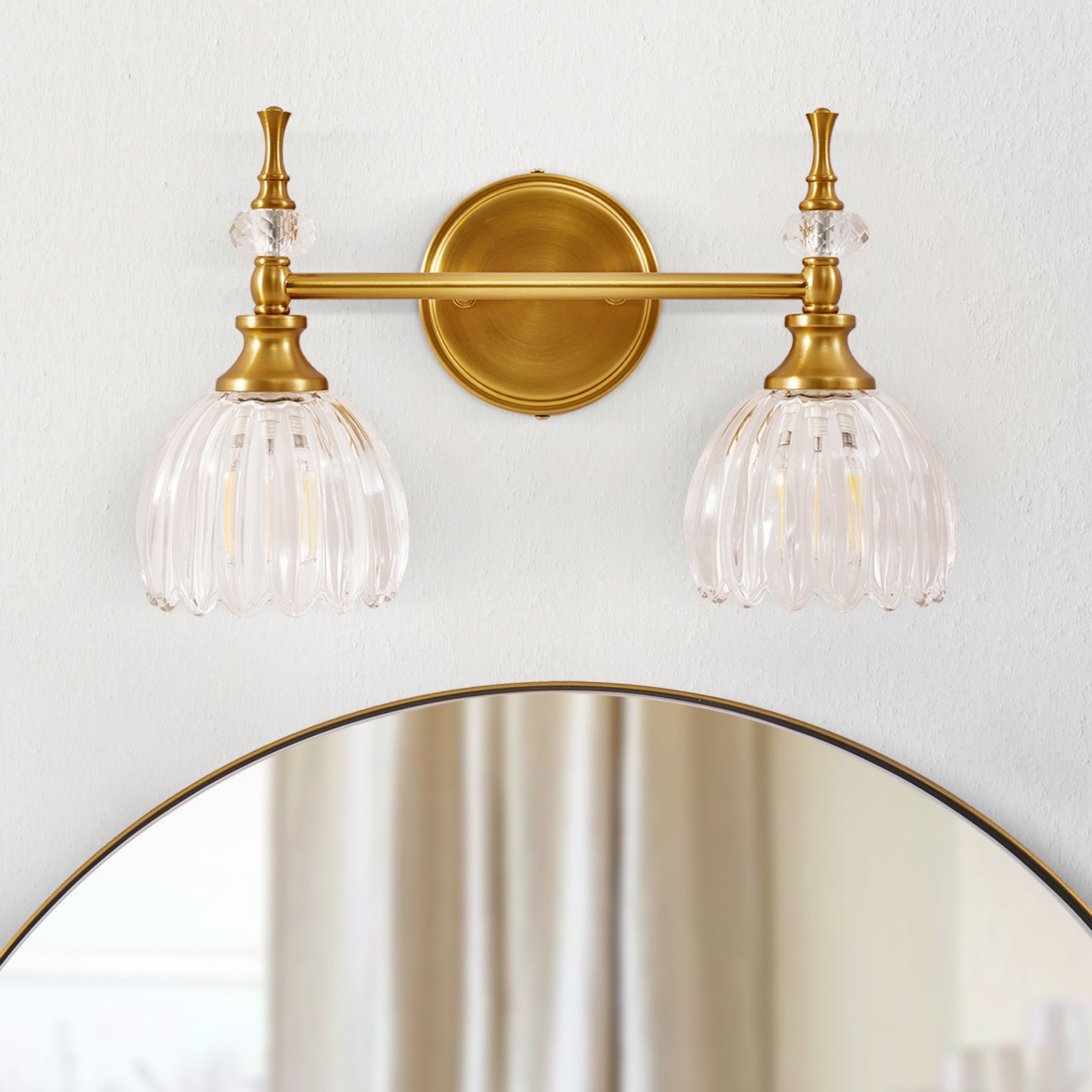 2-light wall sconces