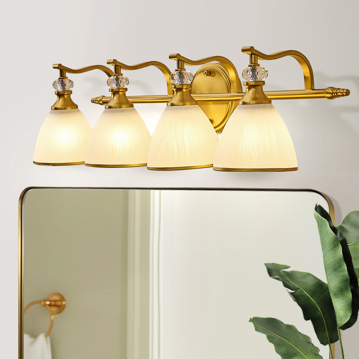 4-light bathroom vanity light