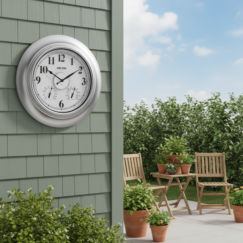 银色挂钟花园远景