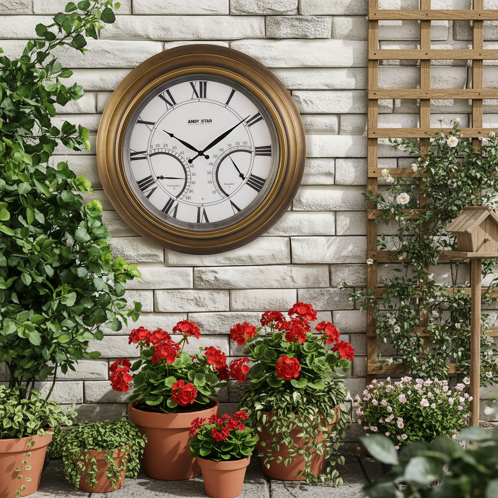 黄铜挂钟花园远景