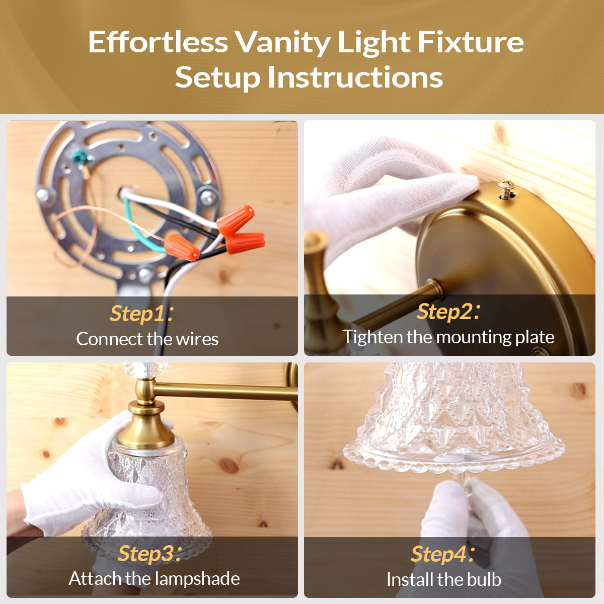 vanity light fixture installation