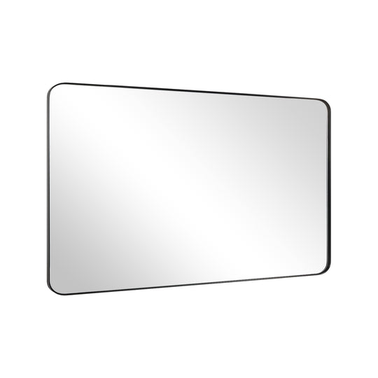 Modern Rounded Rectangle Mirror for Bathroom/ Vanity/ Wall | Stainless Steel Frame