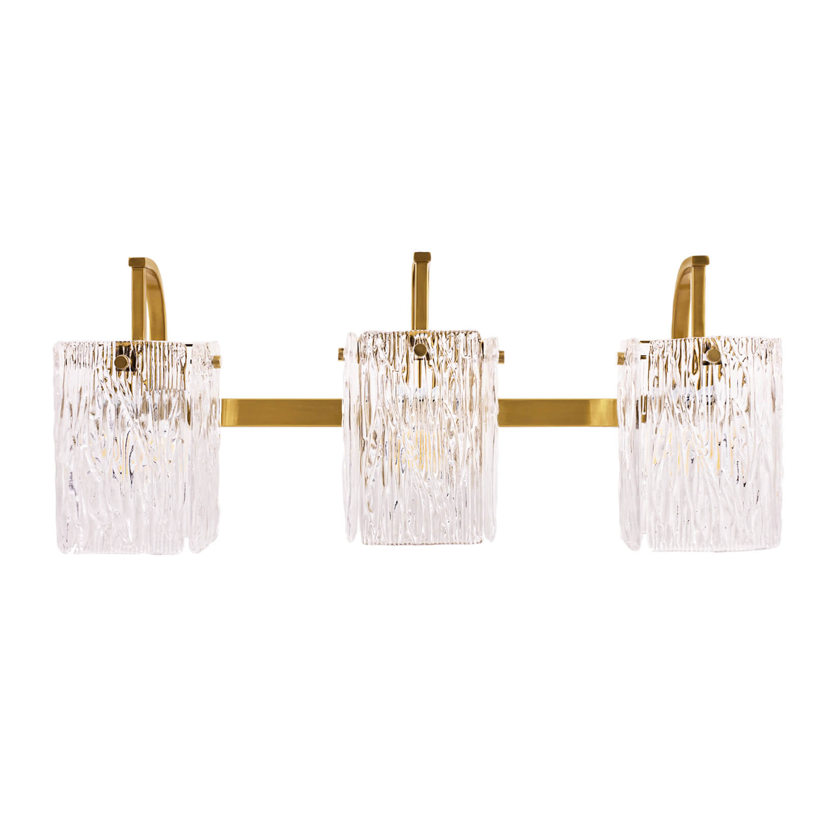 Luxury Textured Glass Shade Bathroom Vanity Light Sconce