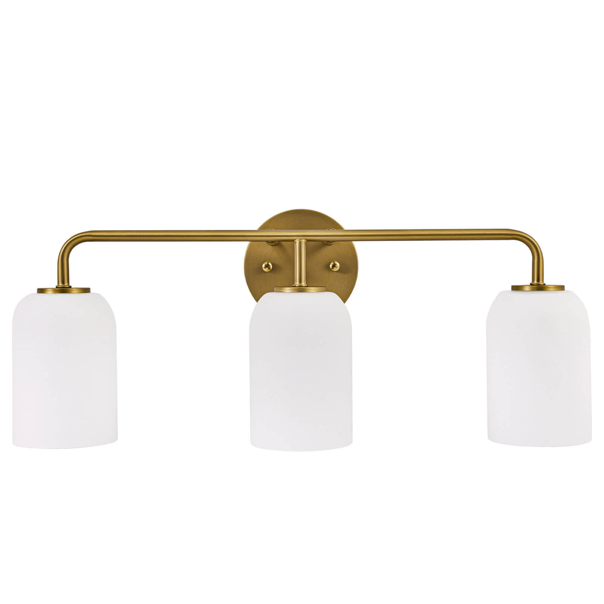 Modern Milk Glass Shade Vanity Light Wall Sconce