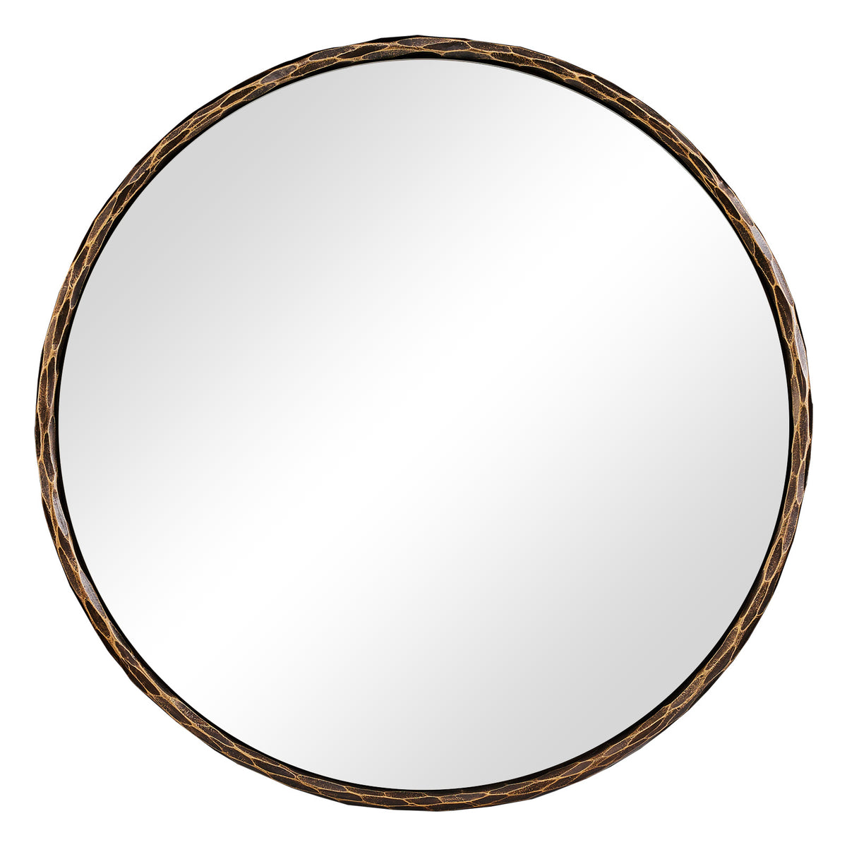 Antique Hand Hammer Forged Iron Mirror Circle Wrought Iron Mirror Round Wall Mirror