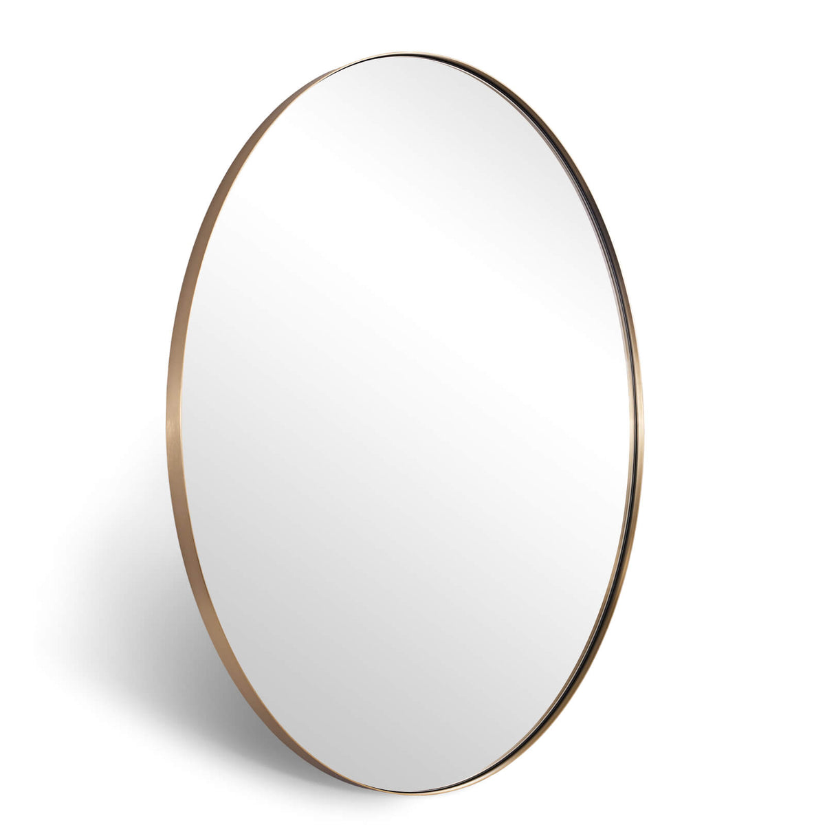 Modern Oval Bathroom Wall Mirrors |Stainless Steel Framed