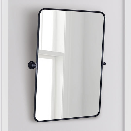 Modern Rectangle Pivot Mirror Adjustable Tilting Bathroom Mirror