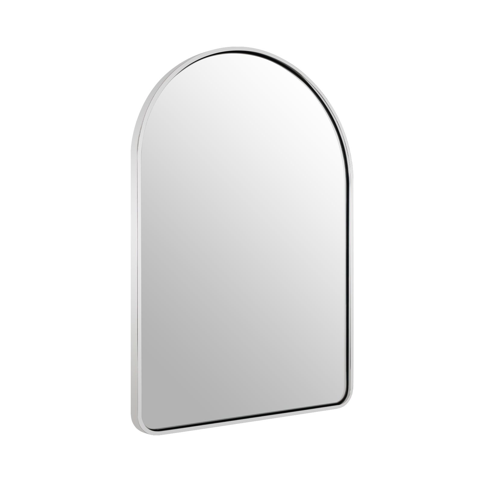 Contemporary Arched Bathroom Vanity Mirror Arch Wall Mirror |Stainless Steel Framed