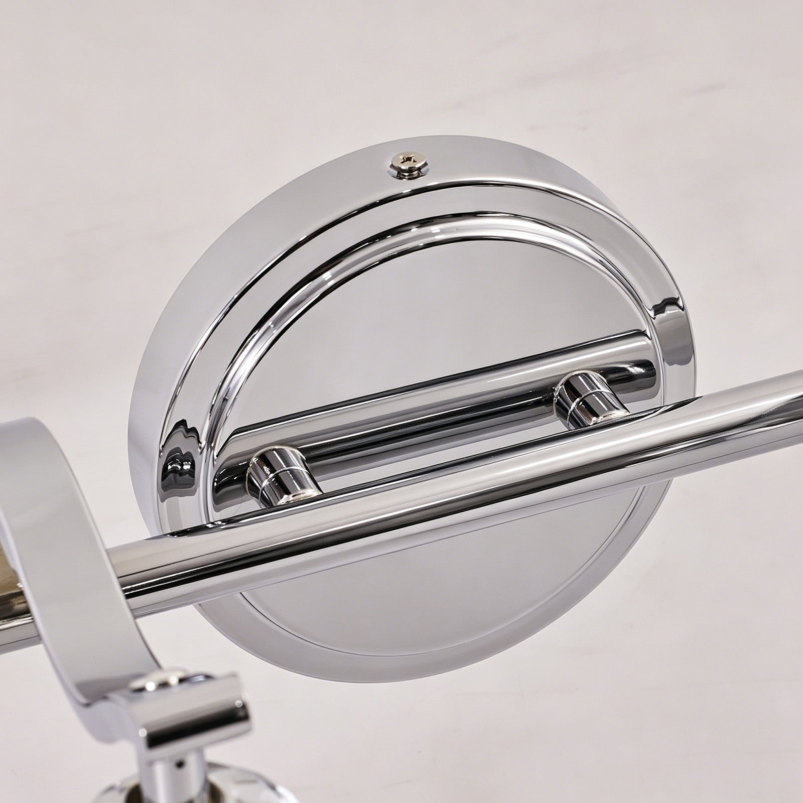 Artistical Metal Crank Frame White Frosted Trumpet Shade Bathroom Sconces