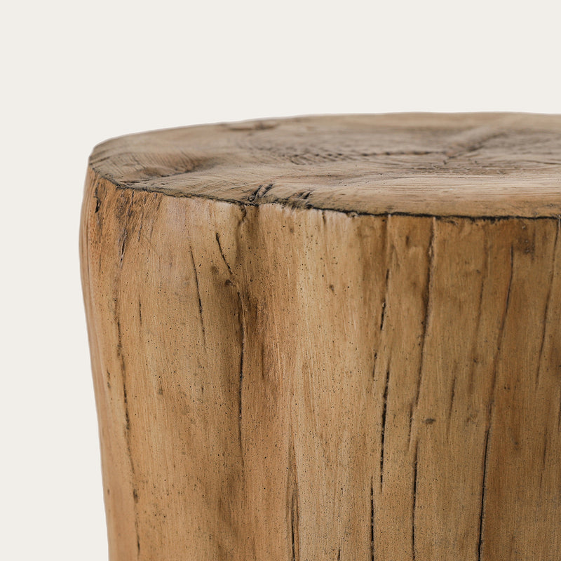Interior Outdoor Side Tables Faux Wood Stump Side Table End Table Stools