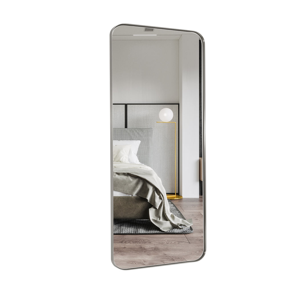 Full Length Mirror for Wall Full Body Rectangle Long Vanity Mirror | Stainless Steel Frame