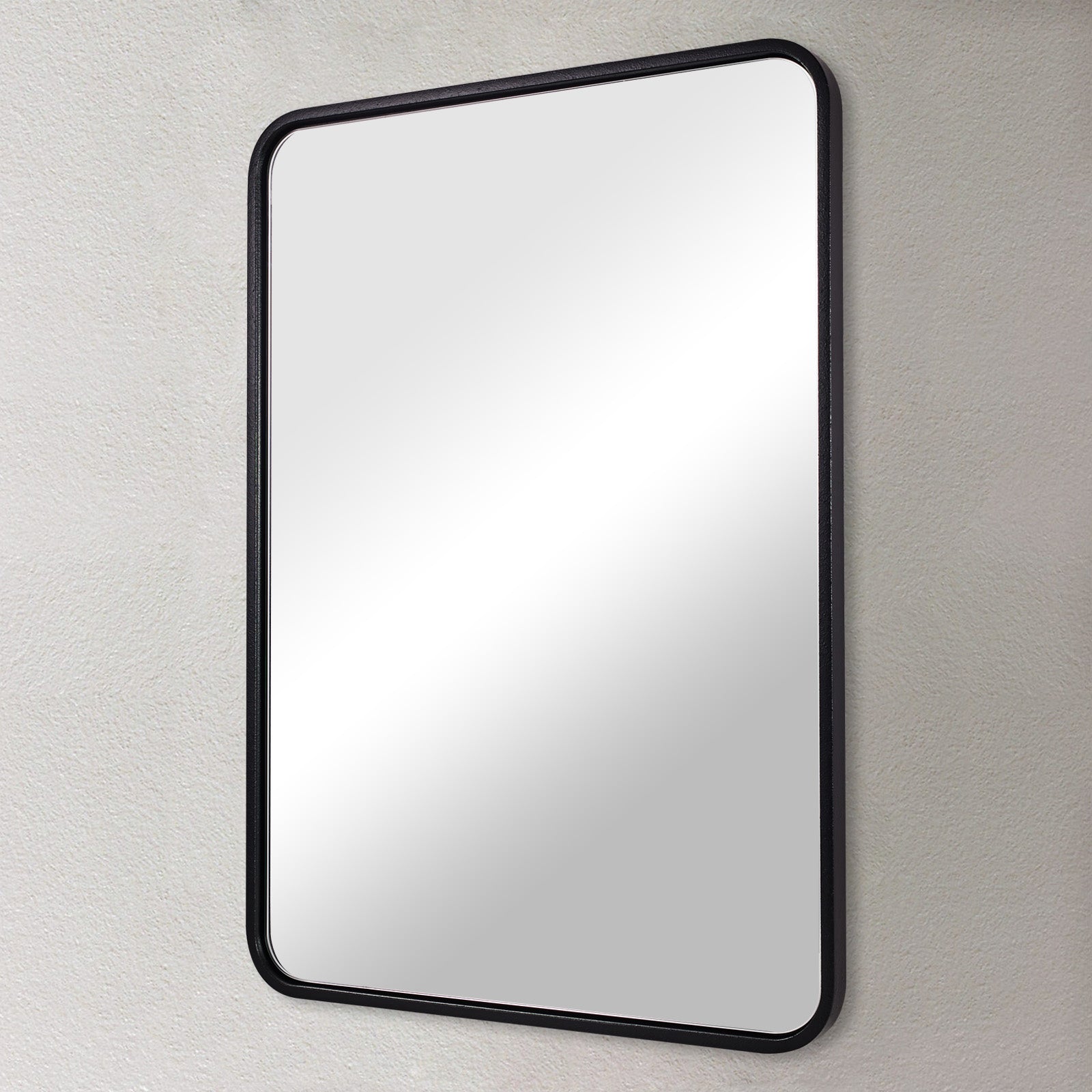 Open Box Like New : Modern Bold Framed Rectangle Wall Mirrors for Bathroom Wall