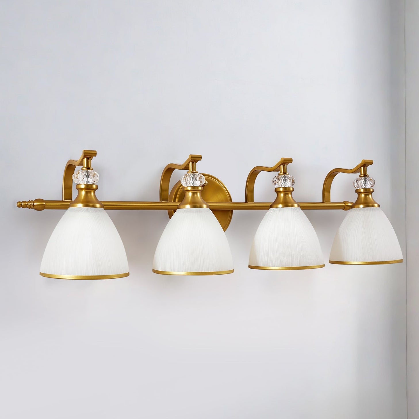 brushed gold wall sconces