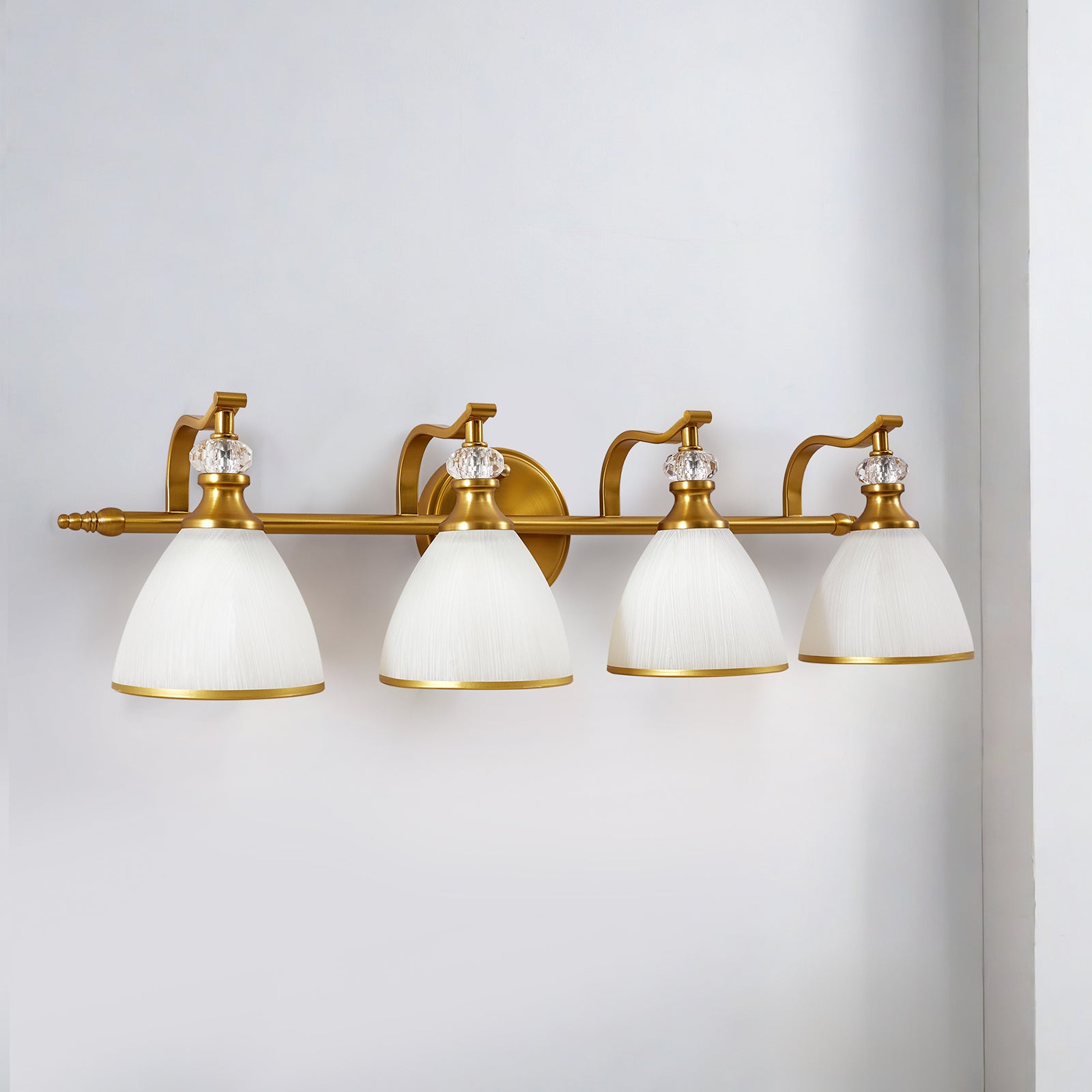 brushed gold wall sconces