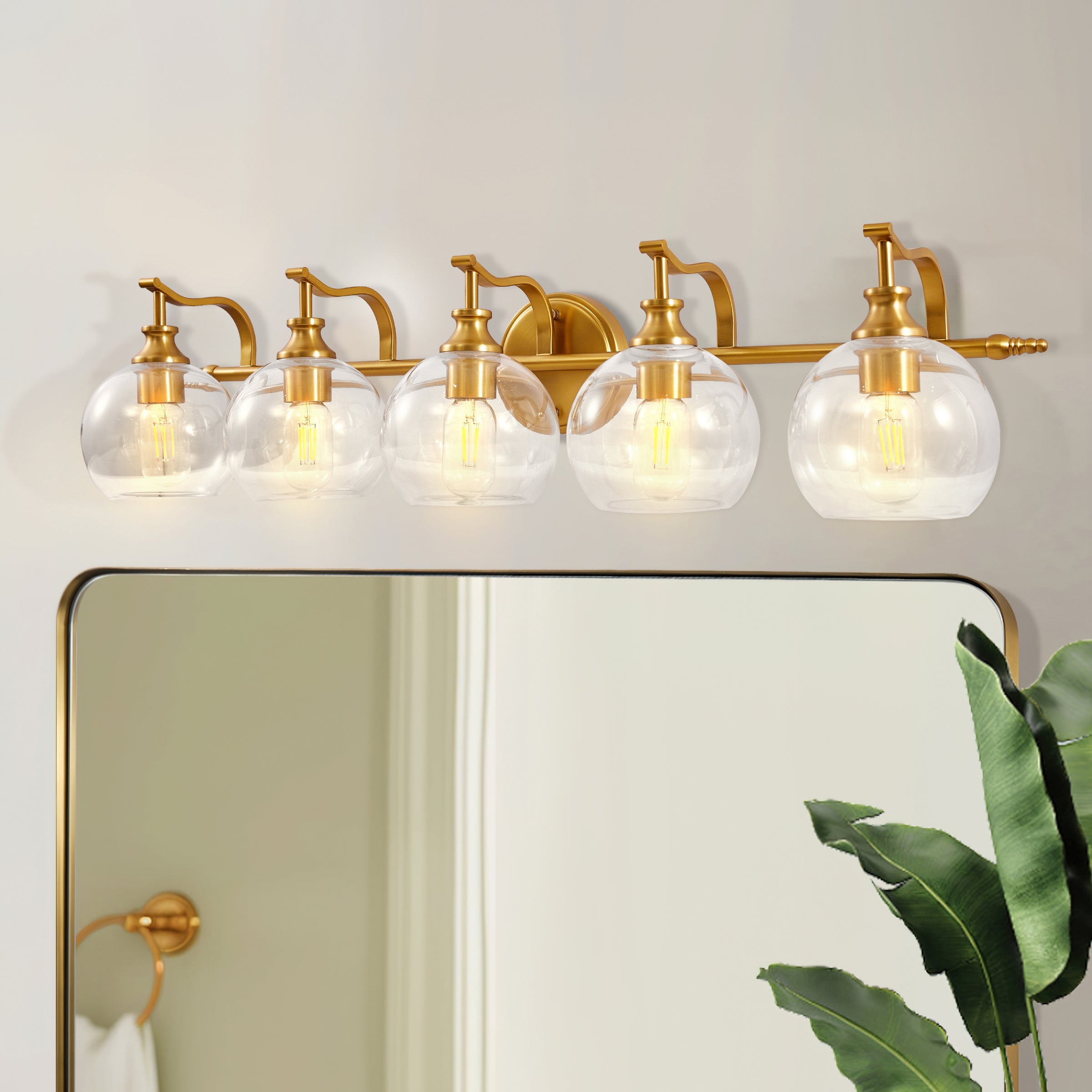 5-light wall sconces