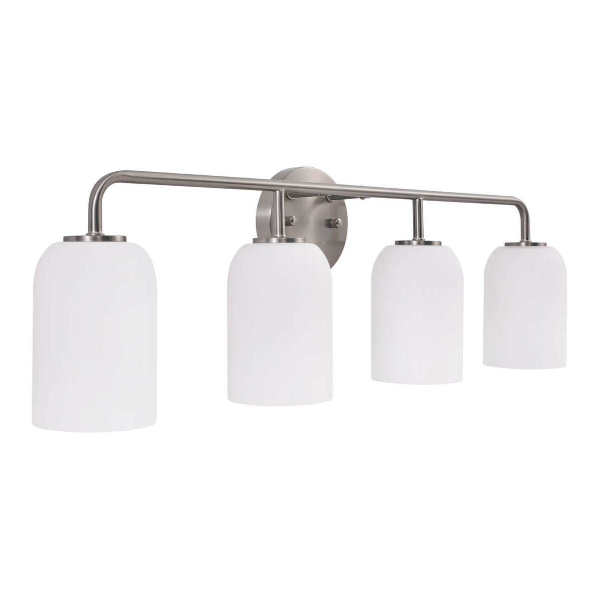 Modern Milk Glass Shade Vanity Light Wall Sconce